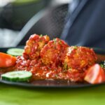 Juicy homemade meatballs in tomato sauce